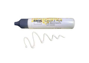 Candle Making: Beeswax Candle Pin - White