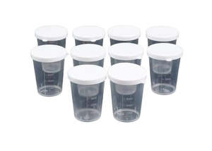 Soap Accessories: Plastic Measuring Cup with Lid 50ml