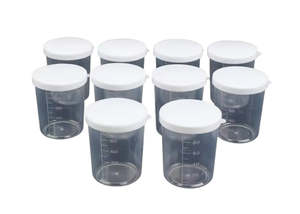 Soap Accessories: Plastic Measuring Cup with Lid 100ml