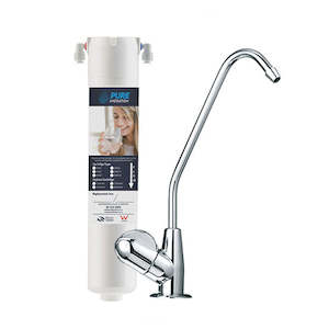 Water Filters: Undersink 3 Year GAC-KDF Self-Contained with Twist Head 1 Micron W/Tap