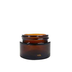 Aluminium Lids: 30ml Glass Pot -  Amber
