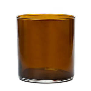 Candle Jars: Straight-Sided Tumbler Jar - Amber