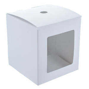 White Tumbler Box - Straight-Sided