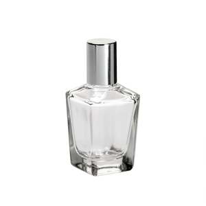Roll On Bottle 15ml - Square, Silver Lid