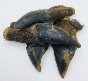 Air Dried Treats: Air Dried Deer Hooves -   2 Pack Large