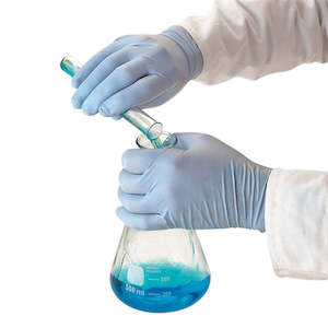 Gloves: TouchNTuff® Nitrile powder-free disposable gloves, ≥240 mm long