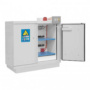 Lithium-ion battery safety cabinet