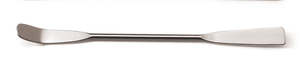 Double spatulas, Chattaway type, round spatula blade, curved