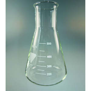Erlenmeyer flasks, Borosilicate glass 3.3, wide neck