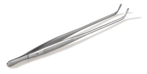 Forceps curved blunt