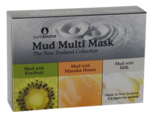 Rotorua Thermal Mud Multi Mask 3 Pack Facial Set Pure Source