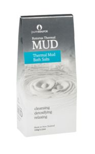 Products: Rotorua Thermal Mud Bath Salts Relaxing 100g Soak Pure Source