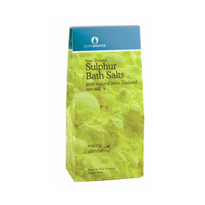 Products: New Zealand Sulphur Bath Salts - 100g - Pure Source