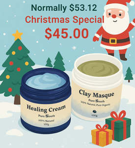 Clay Masque + Healing Cream Christmas Gift Pack