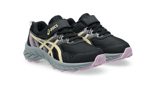 ASICS GEL-VENTURE™ 9 PS Kids' Trail Running Shoes – Black/Light Orange