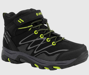 Hi Tec Blackout Mid Boot JR Blk/Lime