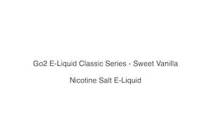 Go2 E-Liquid Classic Series - Sweet Vanilla