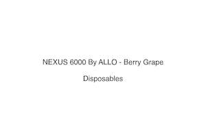 NEXUS 6000 By ALLO - Berry Grape