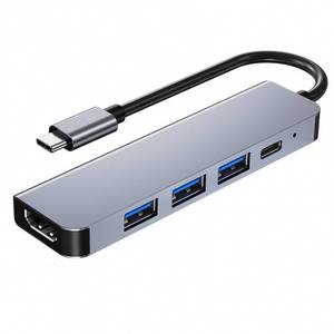 Computer: 5 in 1 Type-C PD QC HDMI USB3.0 HUB Docking Station - Purified NZ