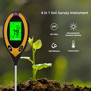 4-in-1 Soil PH Moisture Temperature Sunlight Humidity Meter - Purified NZ