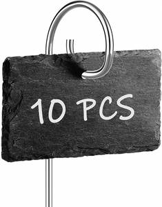 Garden Supply: 10PCs Reusable Garden Plant Labels Slate Stone - Purified NZ