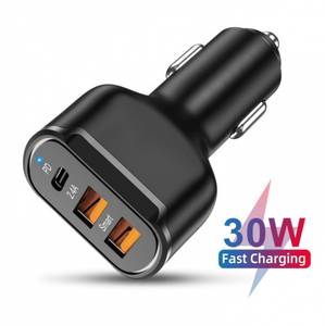 30w Fast Charging 3 Port Type-C PD USB Car Charger - Purified NZ