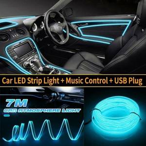 Automobile - Purified: 7M Car Interior Music Flashing EL LED Atmosphere Neon Strip - Purified NZ