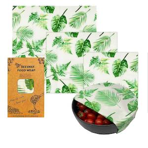 Eco-Friendly Reusable Beeswax Food Wraps-Monstera - Purified NZ