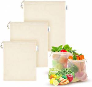 Home & Living - Purified: Organic Reusable Fresh Produce Cotton Food Bags - Purified NZ