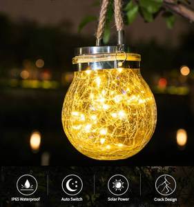 Decoration: LED Crack Ball Glass Garden Lights - Purified NZ