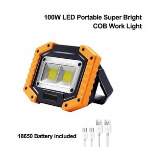 Home & Living - Purified: Portable COB LED Work Lamp Outdoor Flood Light Camping Flashlight - Purified NZ