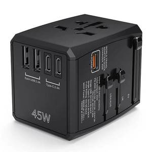 Home & Living - Purified: Universal GaN Travel Adapter PD Type-C 45W for MacBook laptop - Purified NZ