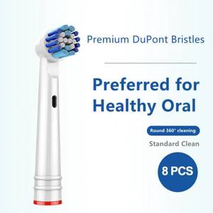Health & Beauty - Purified: 8PCs Oral B Compatible EB17-P Clean Brush Heads - Purified NZ
