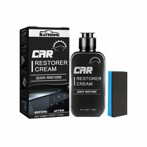 Car Interior Plastic Leather Restorer Cream + Sponge Set - Purified NZ