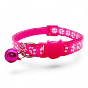 Cat Kitten Collars: Paw Print Breakaway Safety Cat & Kitten Collar