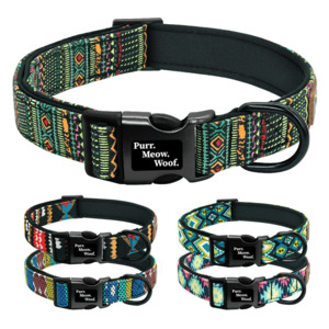 Dog Collars: Neoprene Dog Collar | WITH FREE LEAD!