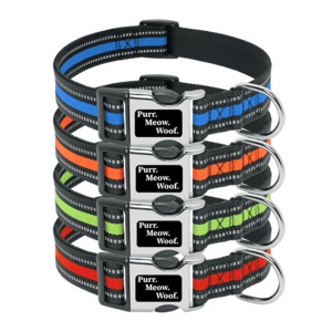 Dog Collars: Slim Reflective Dog Collar