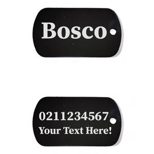 Custom Text Military Dog ID Pet Tag
