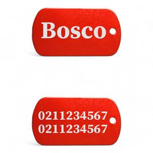 Military Dog Id Tags: Name Front & 2 Numbers Back Military Dog ID Pet Tag