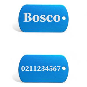 Name Front & Number Back Military Dog ID Pet Tag