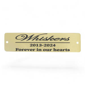 Pet Memorials: Pet Memorial Plaque | Bespoke Brass
