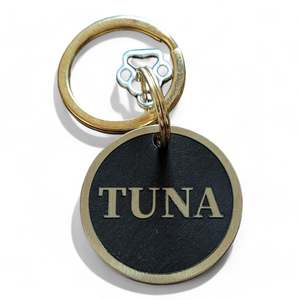 LUXE | Bespoke Brass | Round Cat & Dog ID Pet Tag