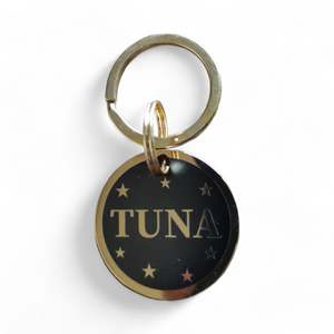 Luxe Mirror Stainless Round: LUXE | Mirror Stainless | Round Cat & Dog ID Pet Tag