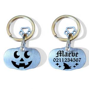 Spooky Pumpkin: Jack the Pumpkin | Bespoke Brass | Cat & Dog Pet ID Tag