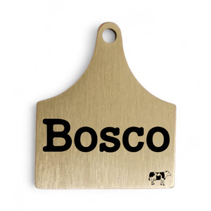 Cattle Tag | Bespoke Brass | Dog Pet ID Tag
