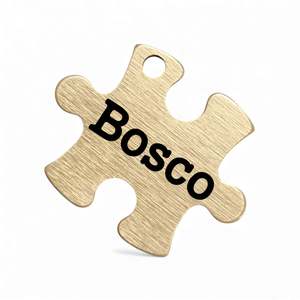 Puzzle Piece | Bespoke Brass | Pet ID Tag