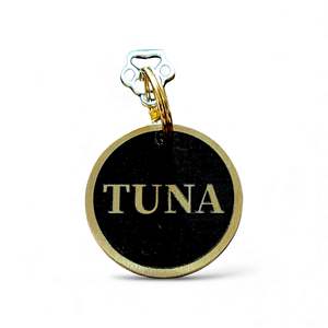 Luxe Bespoke Brass Round: LUXE | Bespoke Brass Round | Pet ID Tag