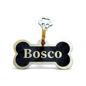 LUXE | Bespoke Brass Bone | Pet ID Tag