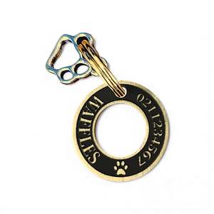 LUXE | Bespoke Brass Donut | Pet ID Tag
