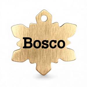 Snowflake Bespoke Brass: Snowflake | Bespoke Brass | Pet ID Tag